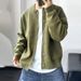 Men's Clothing Cardigan Sweater Fashion Youth Versatile Leisure Pure Color Lazy Style Knitted Jacket_viptrois.com