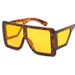 Men's Sunglasses New Large Frame Sunglasses For Women Internet Celebrity Square Big Face Sunglasses Personality Wide Legs Anti Ultraviolet Glasses_viptrois.com