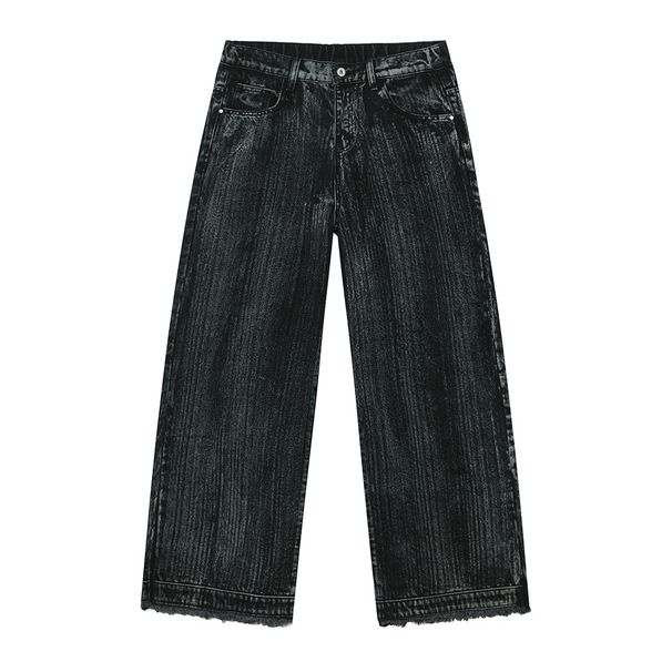 Nordmann MTLCLOTHES Men's Clothing|New Niche Cool Stand Collar Heavy Craft Personality American High Street Washed Denim Set_viptrois.com