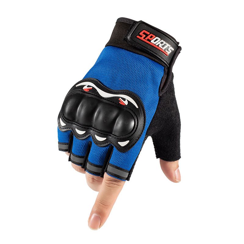 Gloves Men's And Women's Anti-slip Wear Resistant Hard Shell Protection Tactical Combat Training Half-finger Motorcycle Riding Gloves_viptrois.com