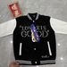 2025 Spring And Autumn Embroidered American Style Trendy Brand Color Block Patchwork Unisex Pearl Couple Loose Jacket_viptrois.com