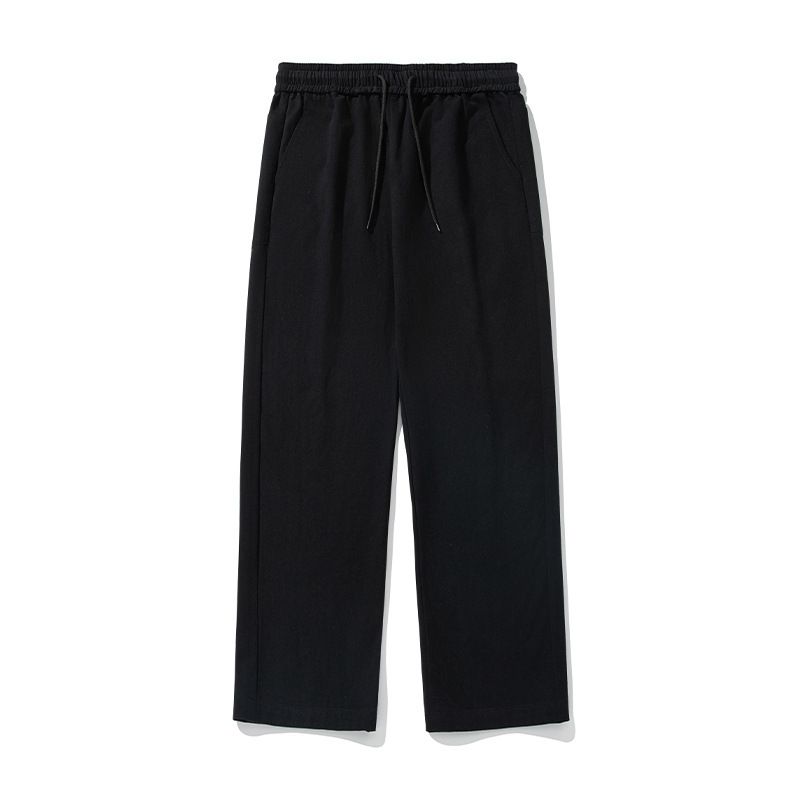 Men's Clothing Cotton Twill Straight Casual Pants Spring And Summer New Trendy Brand Letter Embroidered Pants American Style Loose Drape Trousers Q_viptrois.com