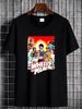 Jackie Chan Wheels On Meals Kung Fu T Shirt Regular Fit White Summer Soft Casual Top For Everyday Wear Designer Clothes Homme Streetwear Fashion_viptrois.com