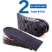 Two Layer Double Layer Adjustable Inner Height Increasing Insole Air Cushion Half Pad Wholesale Pvc Material Good Elasticity Suitable_viptrois.com