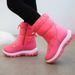 2025 New Winter Snow Boots For Children, Mid-calf Thick-soled Warm Cotton Shoes And Fleece Long Boots_viptrois.com
