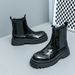 New Fashion Chelsea Boots Men's Pointy Toe Retro Boots British Men's Boots Leather Boots Leather Shoes_viptrois.com