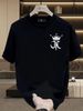 Men's 100% Cotton Short Sleeve T-Shirt With JK Crown Monogram Logo, Casual Loose Fit, Streetwear Style_viptrois.com