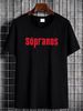 Vintage 2000 The Sopranos Logo HBO TV Show Promo Tee T-Shirt Size XL Black Y2k Designer Clothes Comfortable Versatile Slightly Casual Unisex_viptrois.com