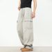 Men's Clothing Pockets Washed And Distressed Casual Pants Spring And Summer Style Straight Loose Textured Twill Pure Cotton Workwear Trousers Q_viptrois.com