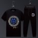 Men's Clothing Fashion brand short sleeved T shirt men's summer trend ice silk large size hot diamond two piece suit sports handsome men's casual suit_viptrois.com