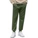 Men's Waffle Knit Jogger Pants - Breathable Stretch Casual Trousers For Sports & Lounge, Solid Colors (Navy/Black/Gray/White/Khaki/Olive) S-XXXL_viptrois.com
