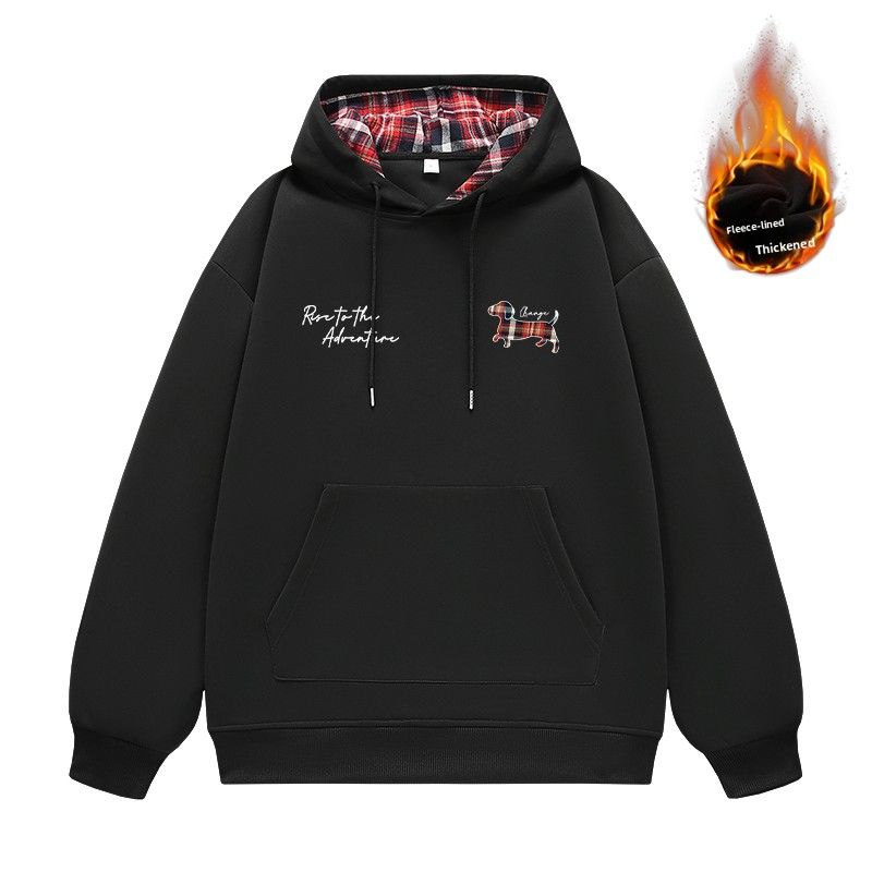 Hooded Fleece Sweater Jacket Men's Retro Casual Top_viptrois.com