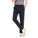 Men's Summer Slim Fit Stretch Dress Pants - Lightweight Breathable Office & Casual Trousers With Comfortable Elastic Waistband_viptrois.com