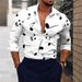 Men's 3D Printed Long Sleeve Shirt Spring Autumn Fashion Loose Fit_viptrois.com