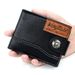Wallet Card Cases Men's Short Wallet Stitching Men's Wallet Magnetic Buckle Zipper Coin Bag With Multiple Card Slots_viptrois.com