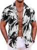 Hot Selling Men's Printed For Vacation Beach Parties, Quick Drying Casual Short Sleeved Shirts In Hawaii_viptrois.com