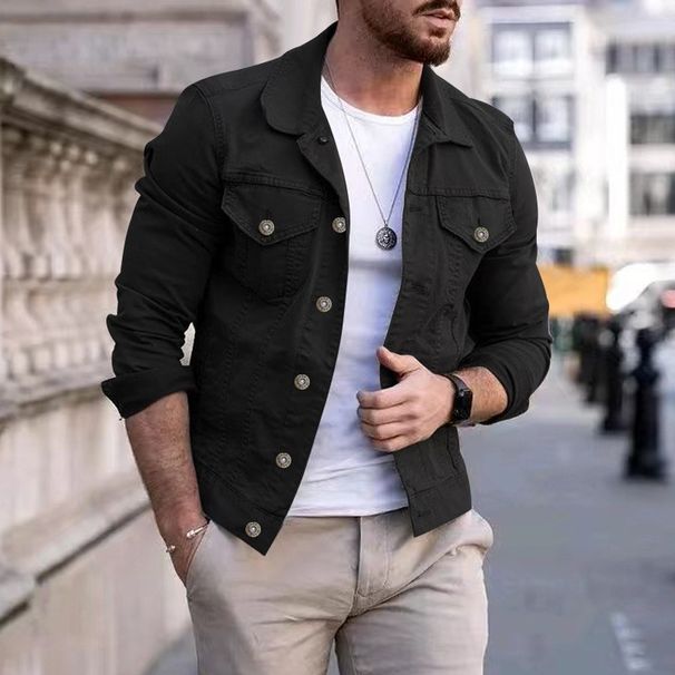 Hip-hop Men's Denim Jackets Streetwear Casual Cotton Classic Slim Jeans Coat Male Brand Clothes Cowboy Jacket Ropa Para Hombre_viptrois.com