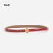 Leather Thin Belt Women's Flower Simple Belt Versatile Decoration Paired With Pants Dresses Belts_viptrois.com