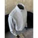 Grey American Half Zipper Sand Up Collar Hoodie For Men, Spring Auumn Fashion Brand, High-End And Cool Clean Fi_viptrois.com