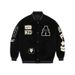 Men's Baseball Jacket Embroidered Wool Pilot Stand Collar Cardigan Jacket_viptrois.com
