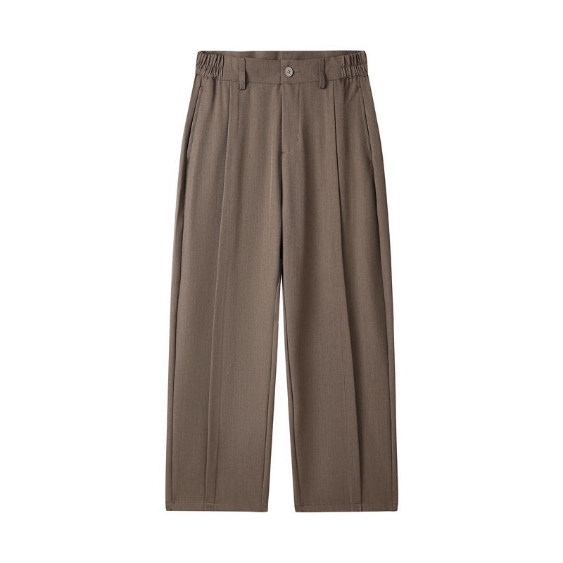 Men's Clothing ACU Men's Clothing | Drape High End Casual Trousers Men's 2025 Autumn Loose Straight Pleated Trousers Suit Trousers_viptrois.com