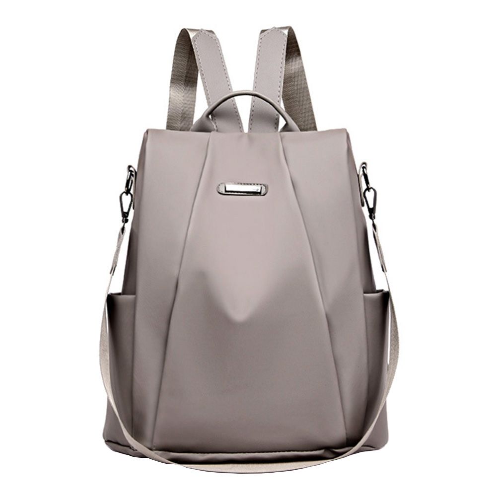 Kjiuyou Solid Color Women Large Capacity Anti-theft Oxford Cloth Shoulder Bag Backpack_viptrois.com
