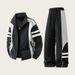 Inspired Autumn Jacket & Pants Set For Teens - Trendy Streetwear Outfit For High School & College Students (M-3XL, Navy/Black/White)_viptrois.com