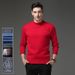 Men's Clothing Men's Thick Knit Wool Sweater Semi-Turtle Neck Long Sleeve Casual Solid Color Warm Winter Pullover_viptrois.com