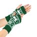 Unisex Christmas gloves Knitted acrylic warm sleeve Snowflake deer festival short gloves wool gloves_viptrois.com