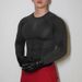 Men's Autumn Men's T Shirt American Youth Seamless Long Sleeved T Shirt Men's High Elastic Quick Drying Running Sports Bottoming Shirt_viptrois.com