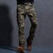 Premium Products Premium Products Men's Slim Fit Camouflage Oversized Workwear Pants, Men's Trendy Multi Bag Loose Pants_viptrois.com