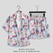 Men's Clothing Ins Summer Loose Short Sleeved Shorts Suit Trendy Handsome Beach Floral Couple Clothes_viptrois.com