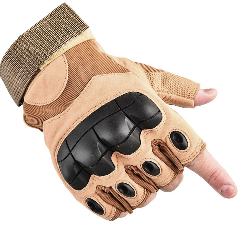 Tactical gloves Winter combat tactics padded long finger gloves for men outdoor mountain climbing non-slip soft shell long finger gloves_viptrois.com