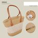 Women's Shoulder Bags Single-shoulder Large-capacity Women's Bag, Beach Vacation Woven Tote Bag, Fashionable Straw Woven Bag, Hand-held Beach Bag_viptrois.com