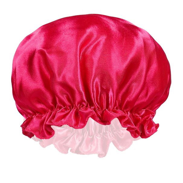 Hot Selling Single Layer Satin Hair Care Cap Women's Sleeping Cap Home Cleaning Shower Cap Confinement Chemotherapy Turban Cap_viptrois.com