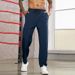 Men's Minimalist Casual Pants – Lightweight Polyester Straight-Leg Trousers For Everyday Wear (M-4XL)_viptrois.com