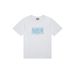 Letter Print Round Neck T-Shirt Women's Short Top_viptrois.com