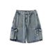 Men's Clothing Men's Tie Dye Denim Shorts Summer Thin Ice Silk Casual Plus Size Five Point Cargo Pants For Formal & Casual_viptrois.com