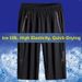 Men's Ice Silk Shorts Loose Fit Summer Running Basketball Capri Pants Thin Casual Breathable Sports_viptrois.com