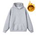 Couple Sweater Heavy Cotton Silver Fox Fleece Hooded Sweater Men's And Women's Fleece Thickened Bottoming Shirt_viptrois.com