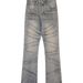 Men's Clothing Retro Heavyweight Distressed Line Bearded Jeans Men's Cleanfit Washed Slimming Pants_viptrois.com