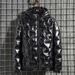 Metallic Finish Winter Puffer Jacket – Slim-Fit Hooded Coat With High-Shine Polyester Shell (M-5XL)_viptrois.com