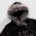 Men's Streetwear Hoodie With Rhinestone Details & Flag Print, Detachable Faux Fur Hood, Loose Fit Warm Winter Pullover_viptrois.com