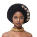 Elegant Beaded Embellished Layered Headwrap For Weddings & Special Occasions, Breathable & Stylish, Perfect For Women's Cultural & Party Events_viptrois.com