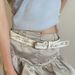 Flower rivet Y2K waistband for women's accessories, versatile dress, Korean version jeans with belt, personalized and_viptrois.com