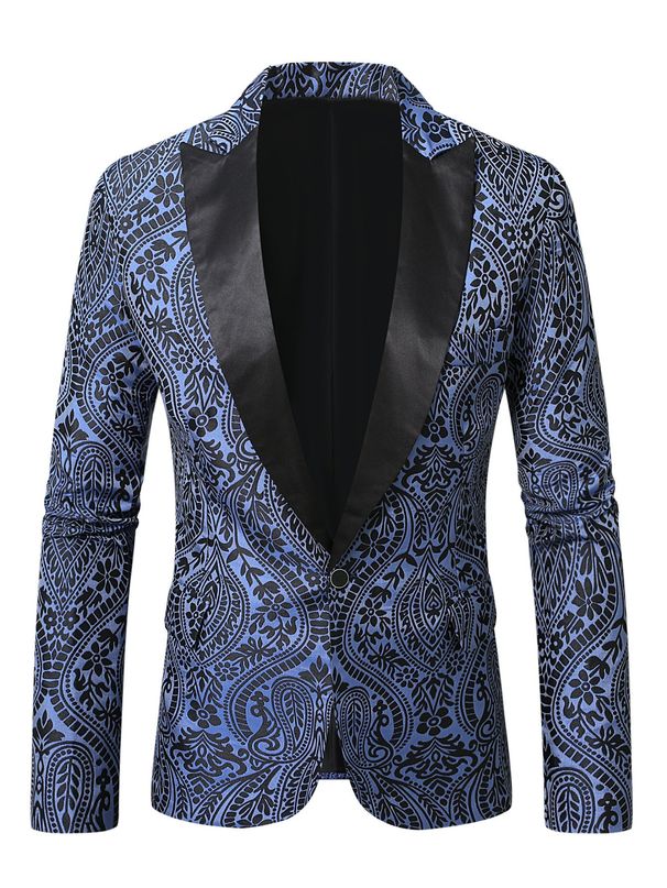 Loom Cross-Border Hot-Selling Paisley Blazer European And American Casual British Suit Men's Jacket_viptrois.com