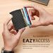 Men's Bags Slim Aluminum RFID Blocking Card Holder – Anti-Theft Metal Wallet For Men & Women With Multi-Card Slots & Bill Compartment_viptrois.com