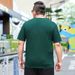 Men's Clothing summer breathable plus size short-sleeved v-neck t-shirt fat guy solid color extra large bottoming shirt 4XL_viptrois.com