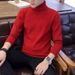 Men's Clothing Sweater Autumn And Winter High Collar Half High Collar New Slim Fit Plus Velvet Thick Warm Inner Wear Knitted Base Wool Sweater_viptrois.com