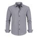 Men's Clothing Plus Size Four Sided Stretch Shirt Men's Wrinkle Resistant Large Size Loose Shirt_viptrois.com
